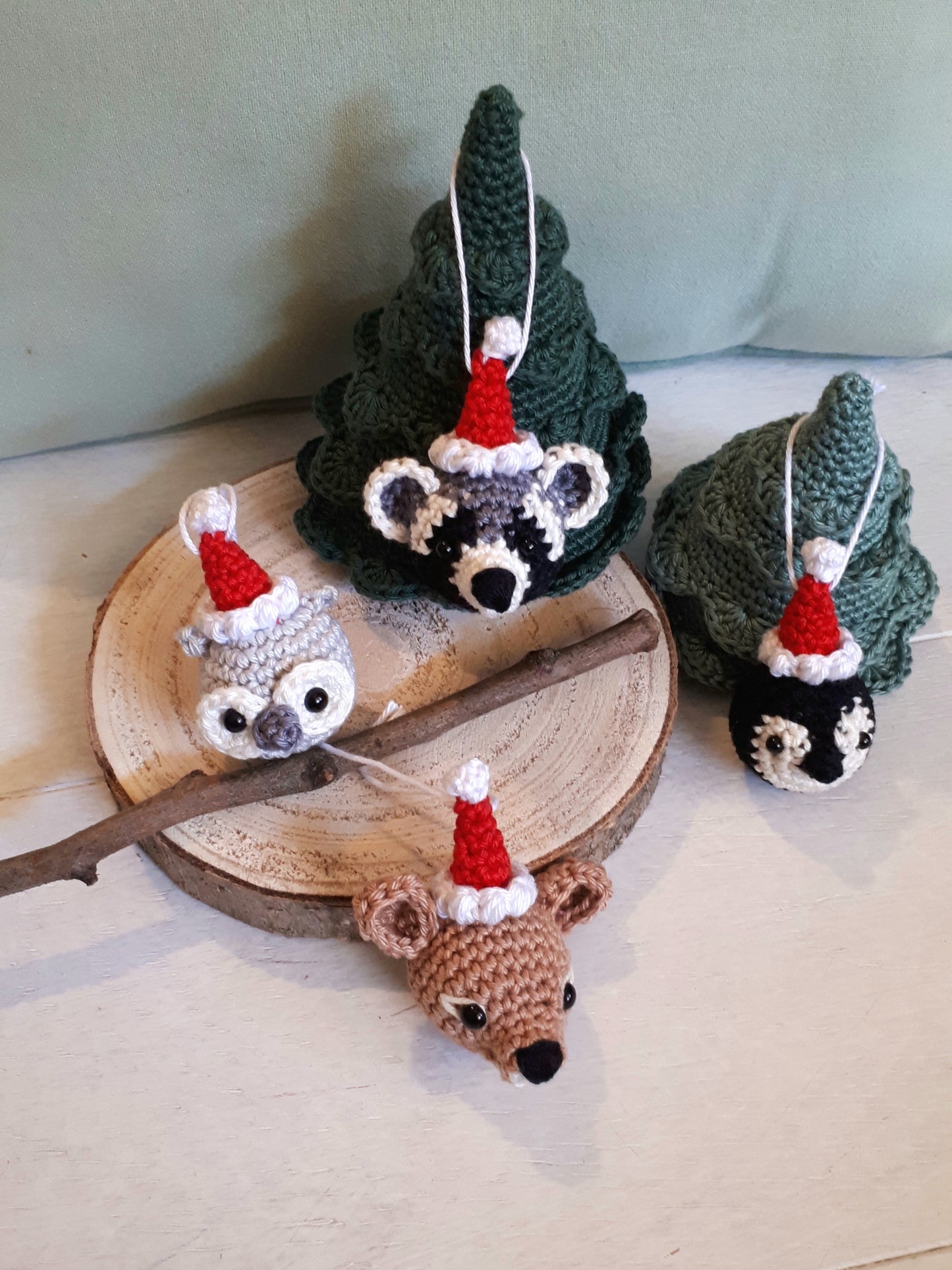 Christmas animals tree ornaments