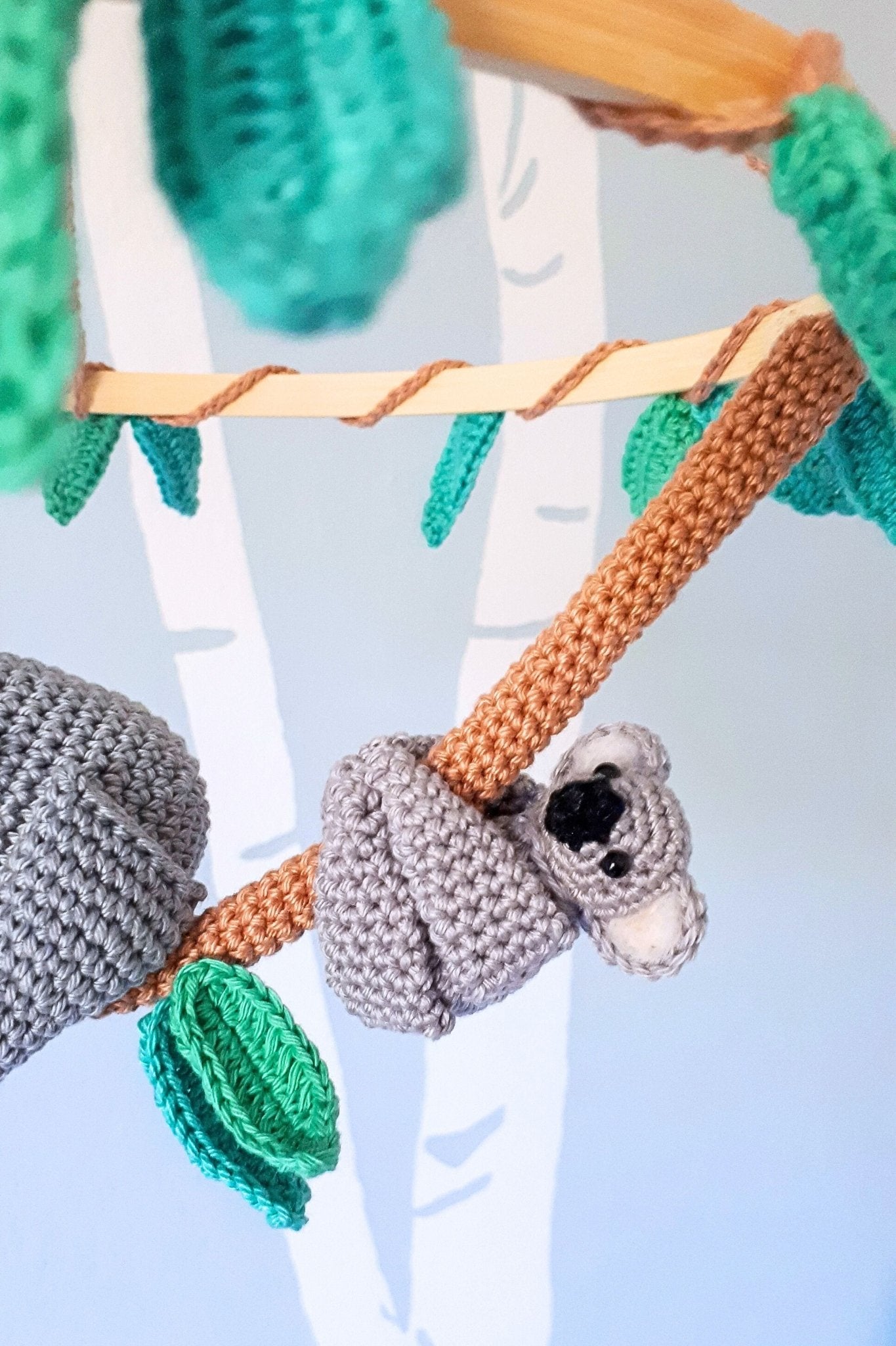 Koala baby mobile - Crochet on a tree