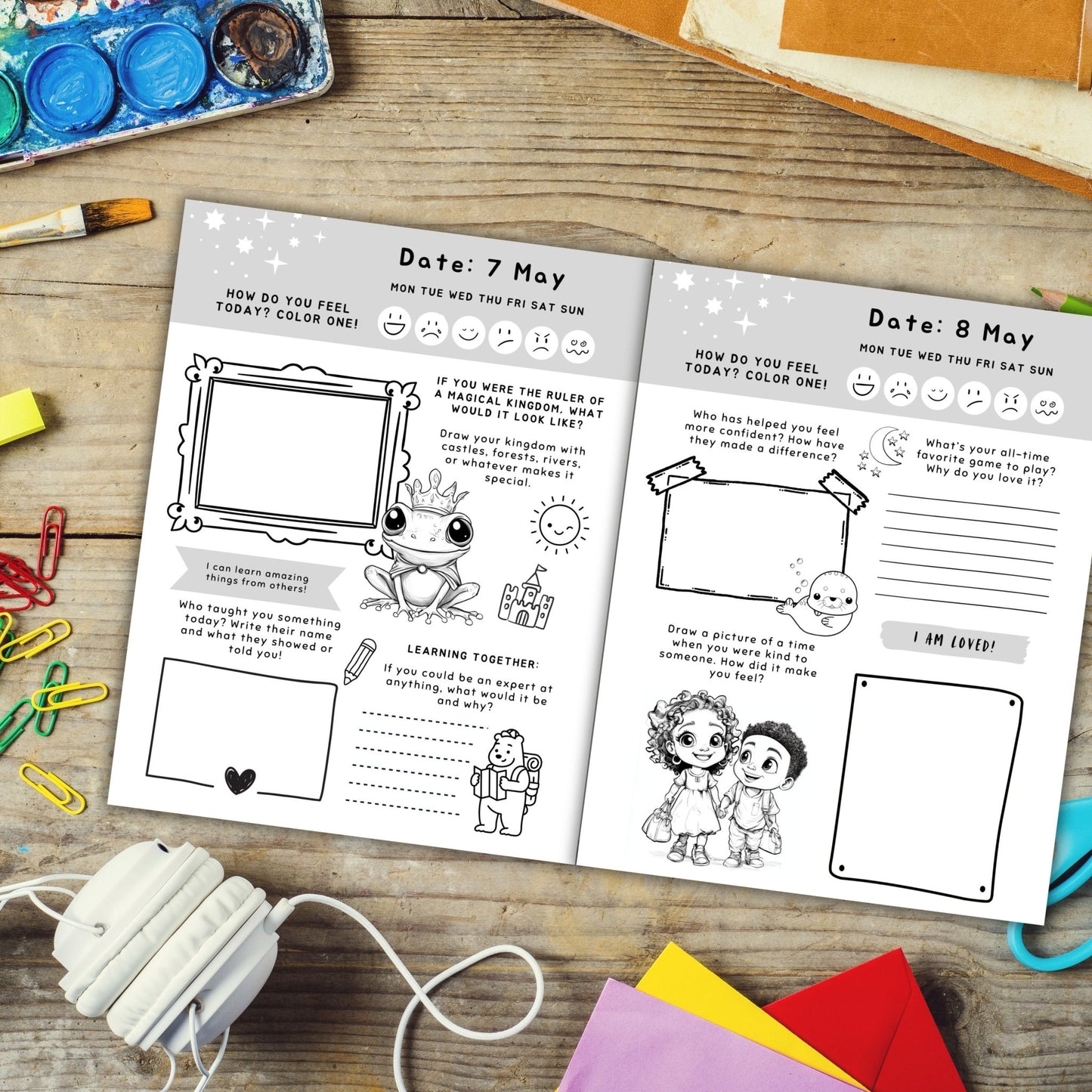 Mindfulness Journal for Kids โ A Year of Daily Calm, Creativity & Growth - Crochet on a tree