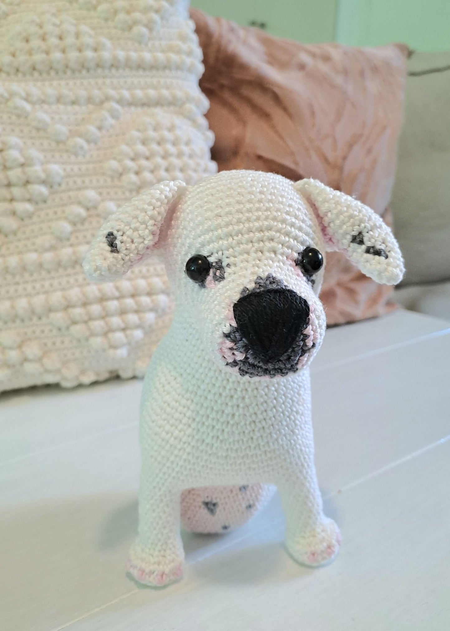 Staffordshire Bull Terrier Crochet Pattern – Amigurumi Dog - Crochet on a tree