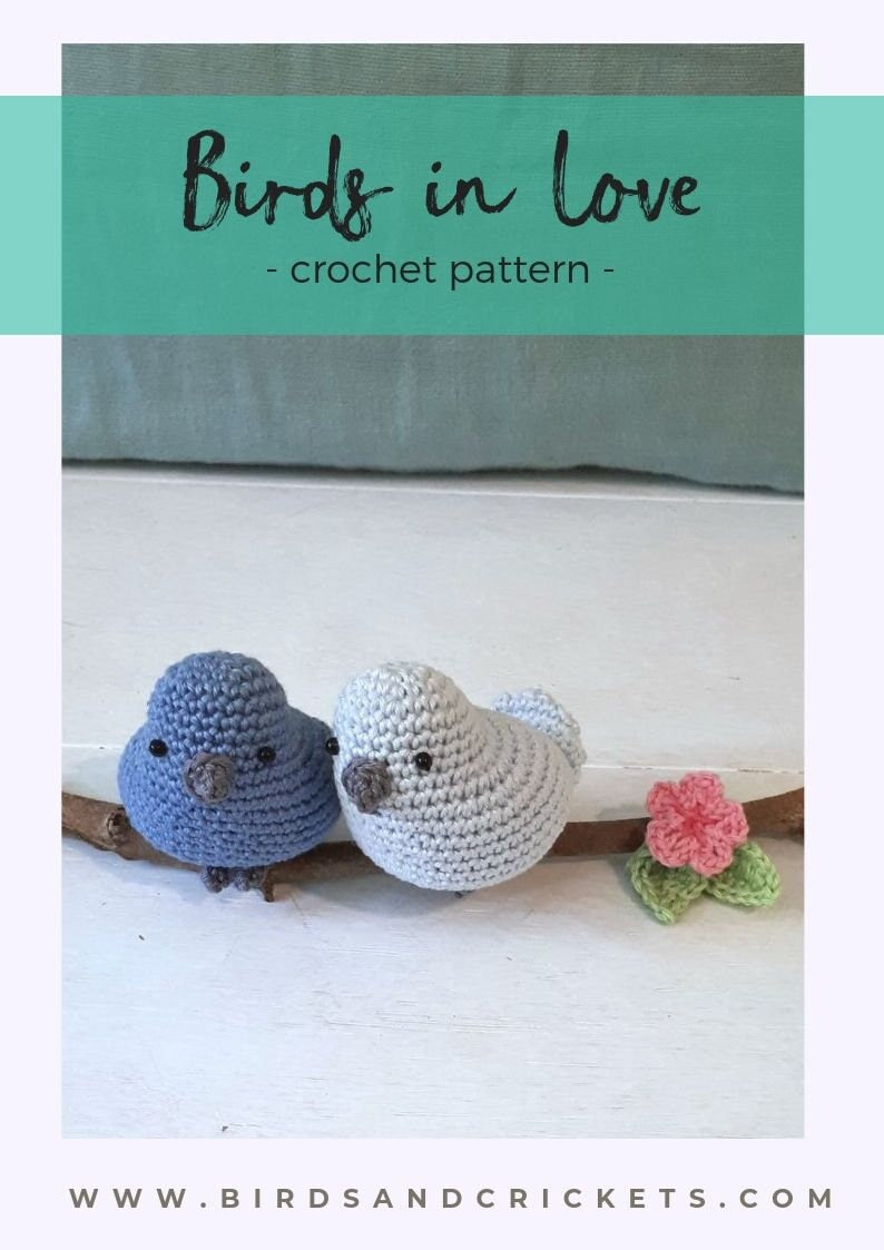Birds in love crochet pattern