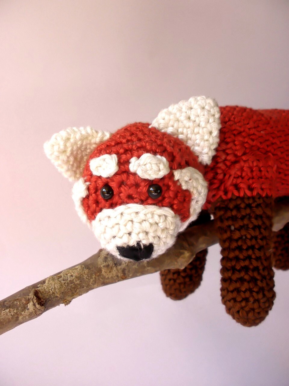 Red panda stuffed plush toy
