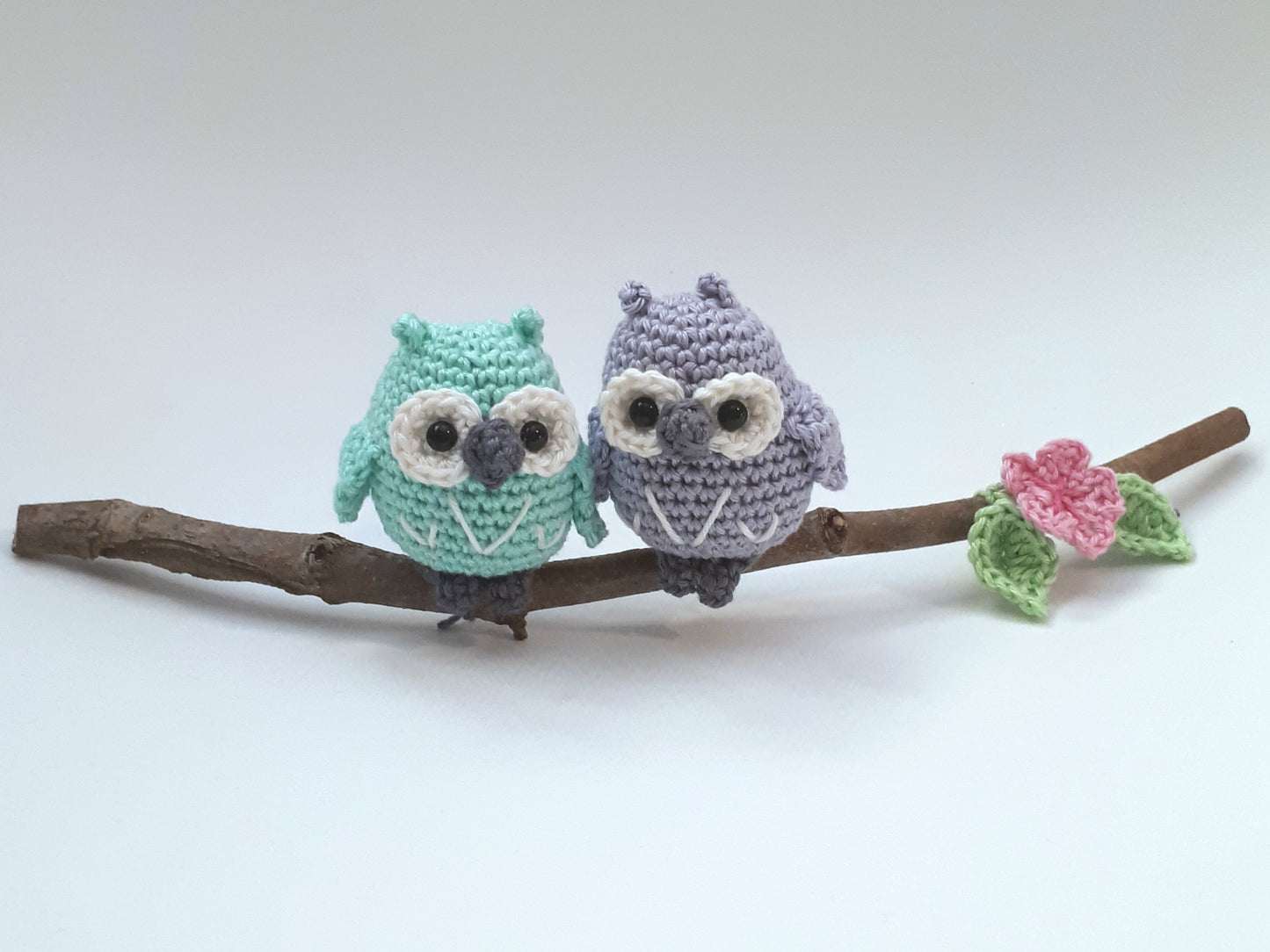 Owls on a branch nursery decoration