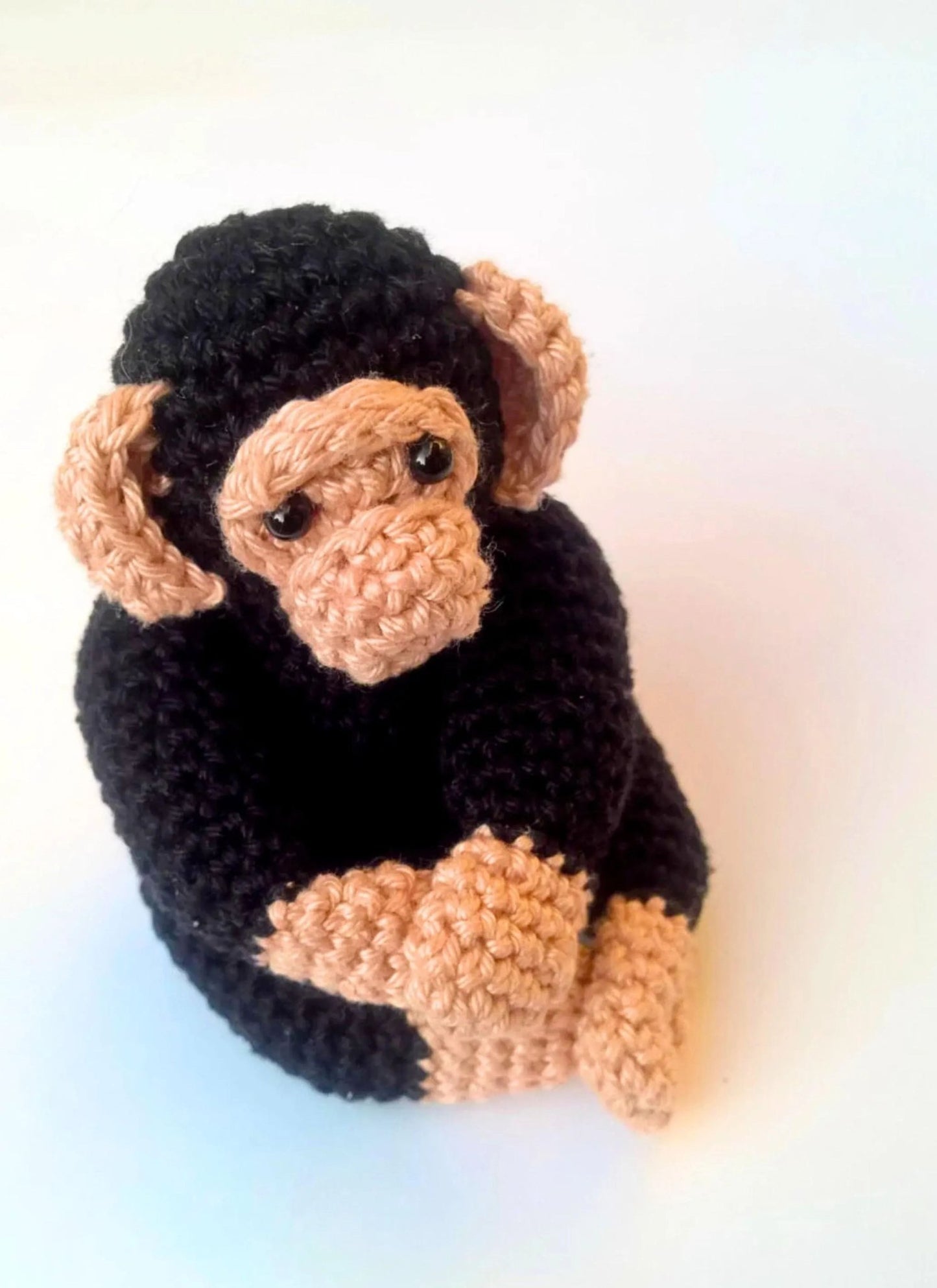 Chimpanzee Crochet Pattern – Jungle Animal Amigurumi | PDF Digital Download - Crochet on a tree