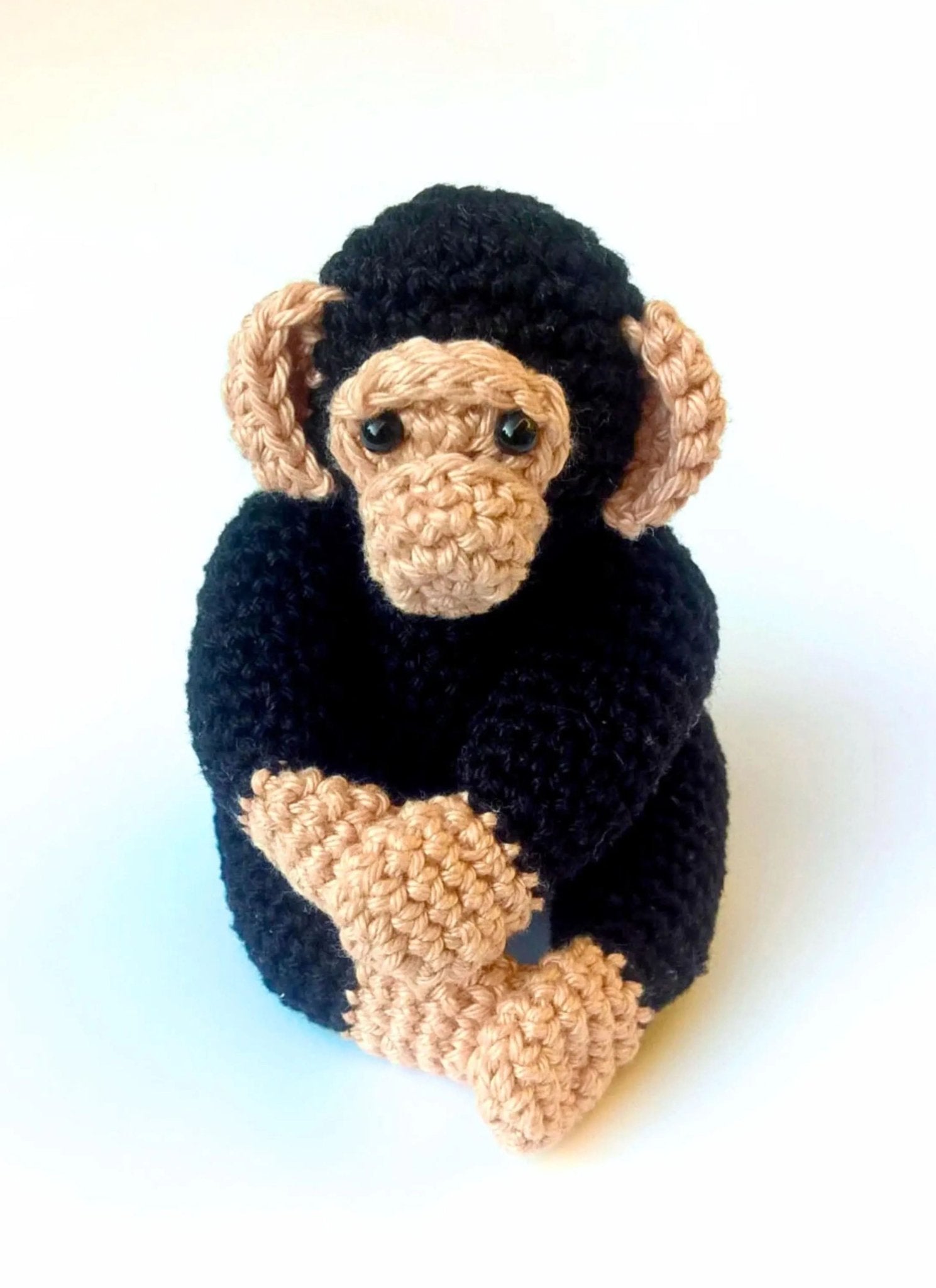 Chimpanzee Crochet Pattern – Jungle Animal Amigurumi | PDF Digital Download - Crochet on a tree