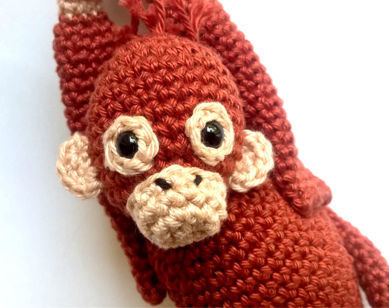 Crochet orangutan stuffed toy - Crochet on a tree