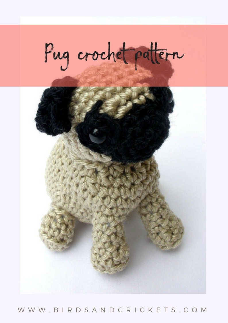 Crochet pug pattern - Crochet on a tree