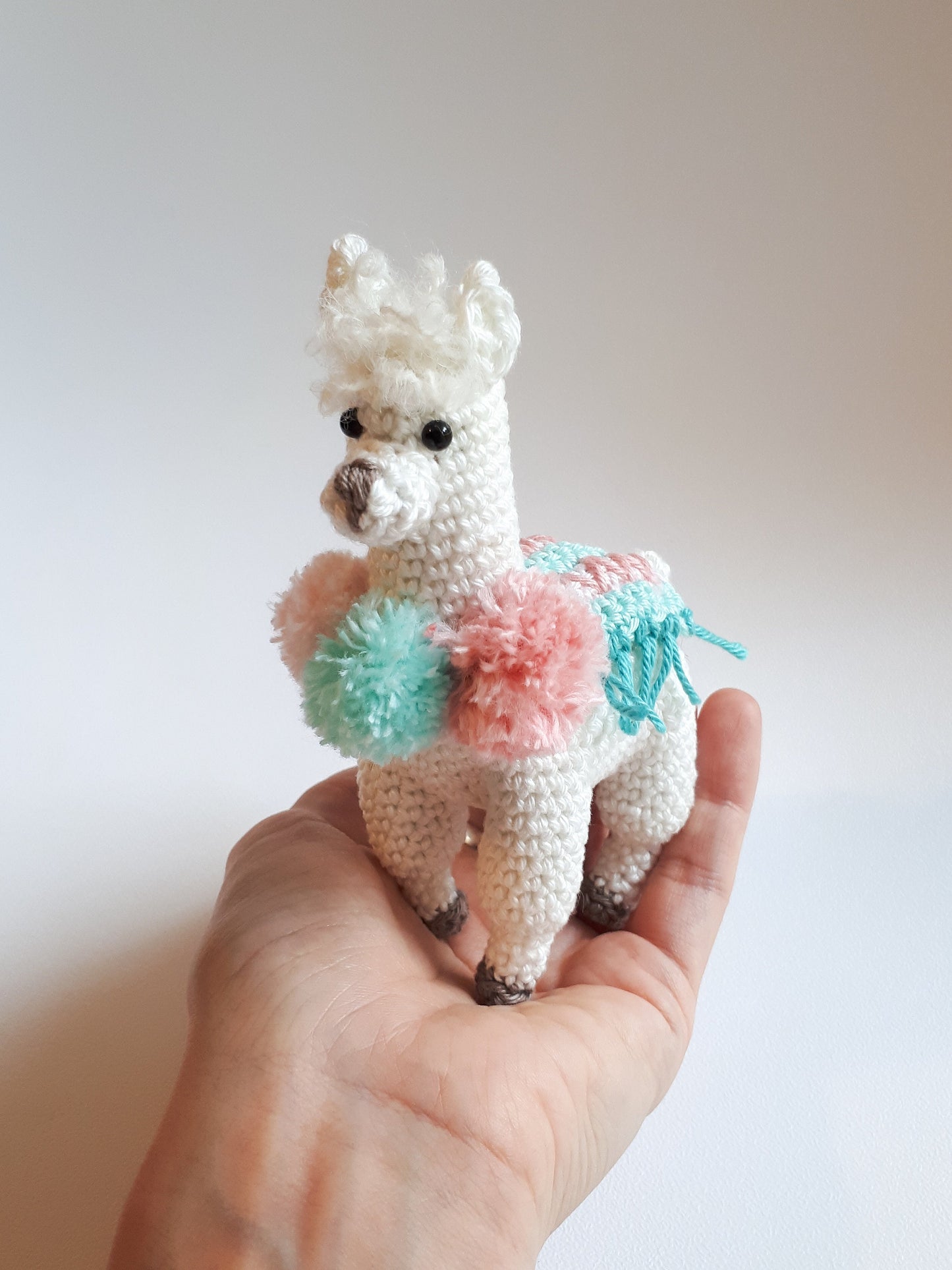Llama baby mobile crochet pattern