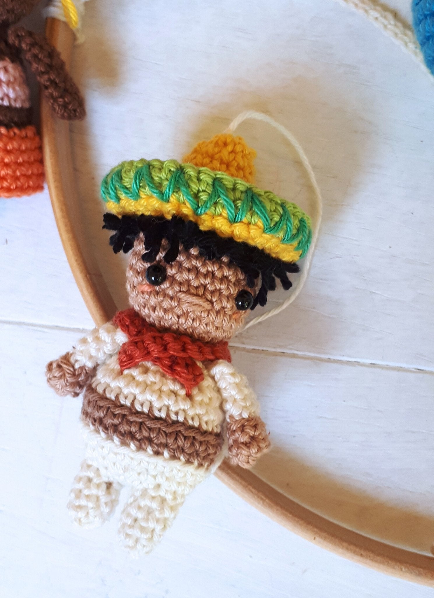 It's a small world baby mobile crochet pattern - Crochet on a tree