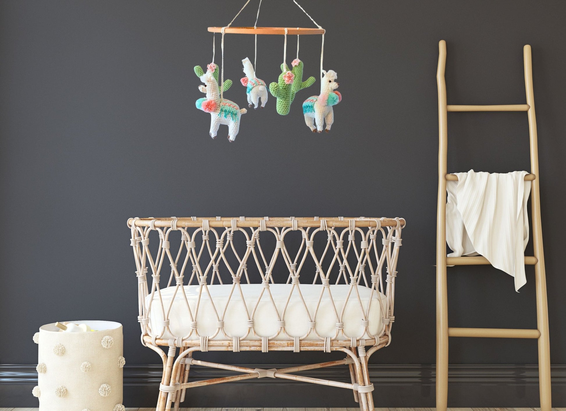 Llama baby mobile crochet pattern - Crochet on a tree