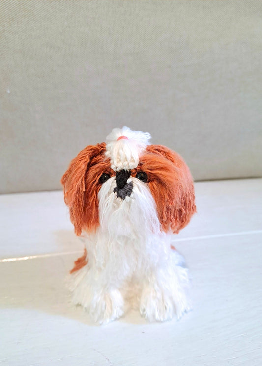 Realistic Shih Tzu Crochet Pattern – Amigurumi Dog Plush PDF Tutorial - Crochet on a tree