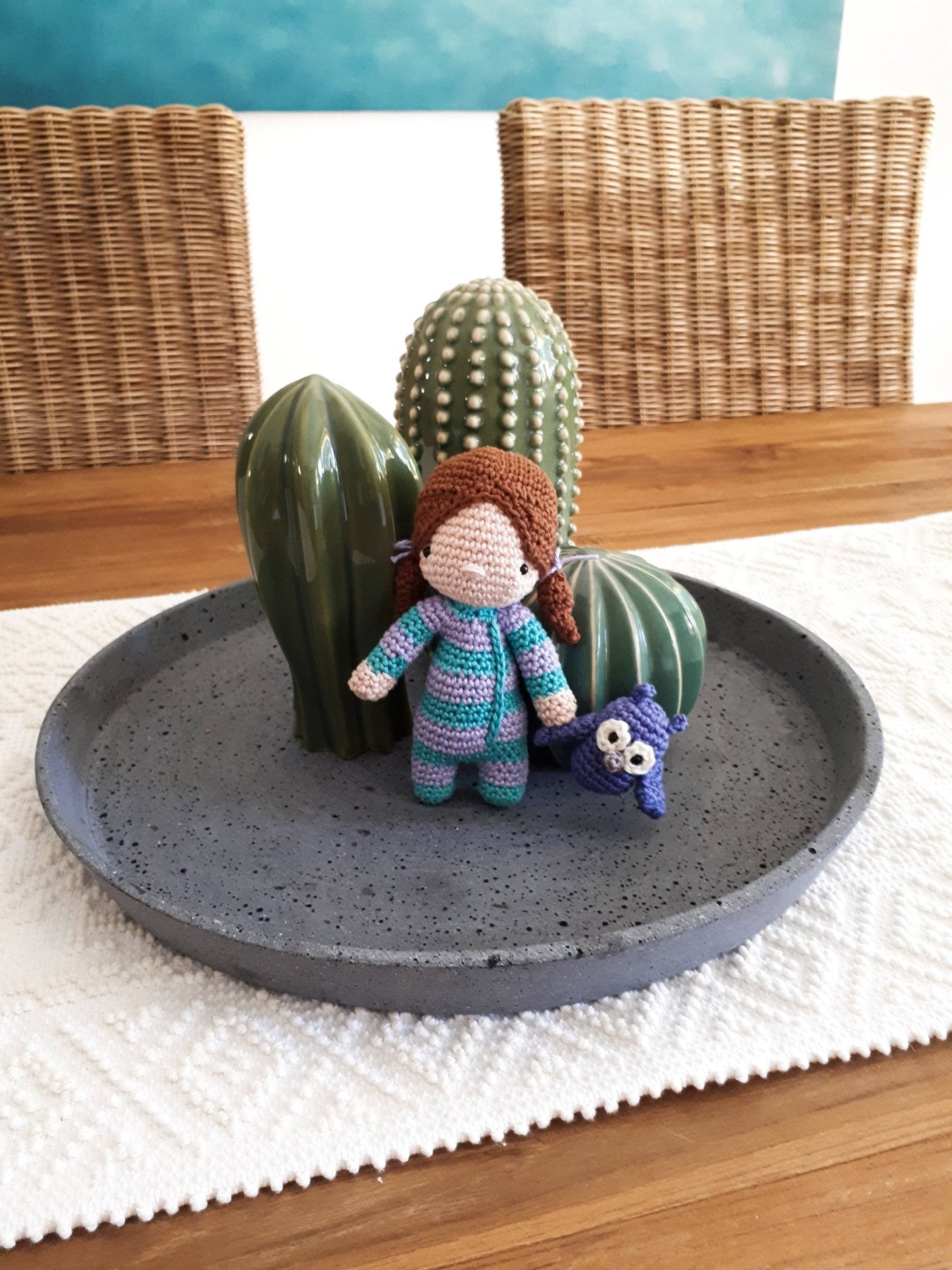 Sleepy Jenny amigurumi doll crochet pattern - Crochet on a tree