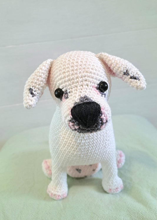 Staffordshire Bull Terrier Crochet Pattern – Amigurumi Dog - Crochet on a tree