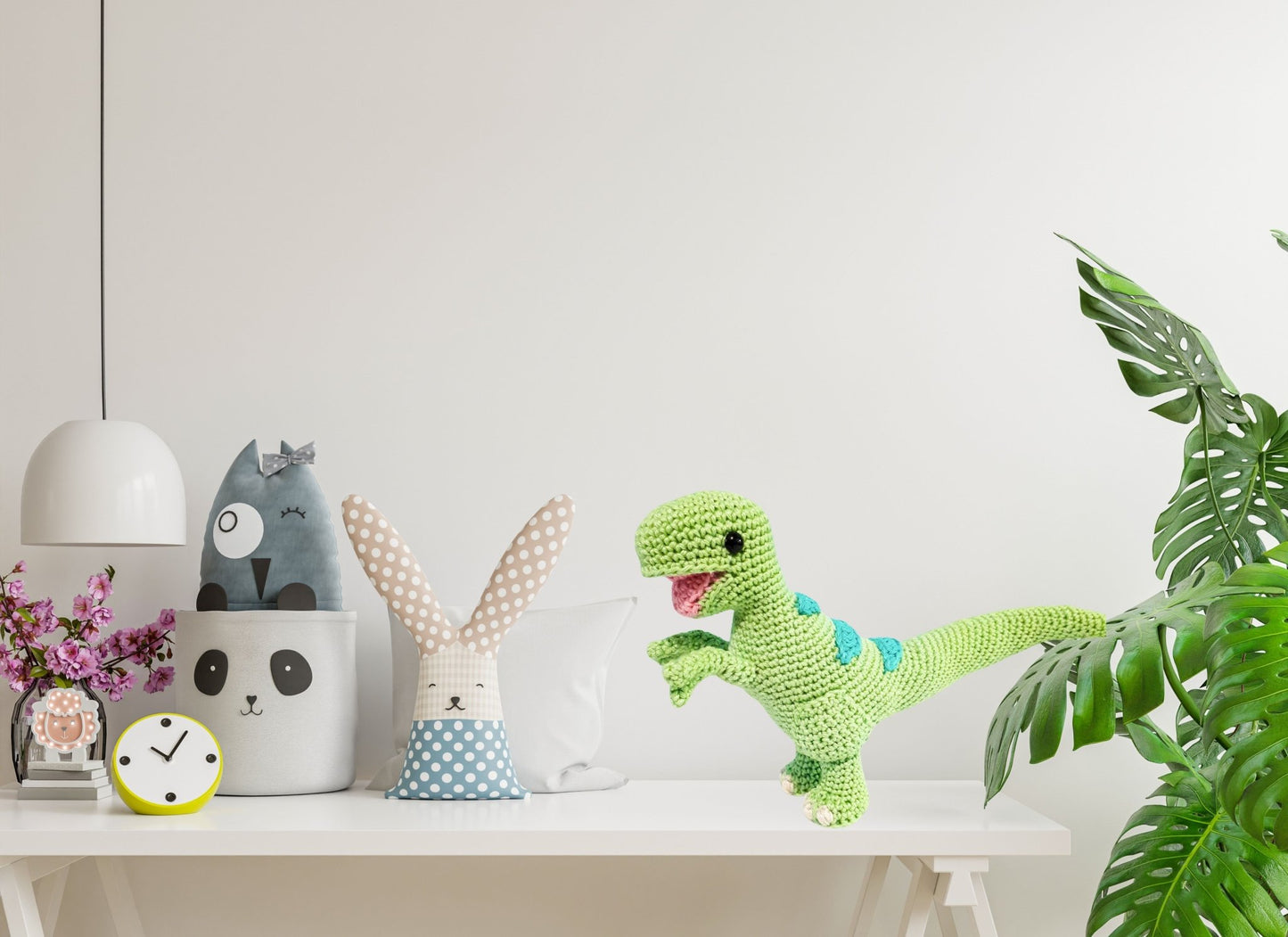 Theo the T - Rex crochet pattern - Crochet on a tree