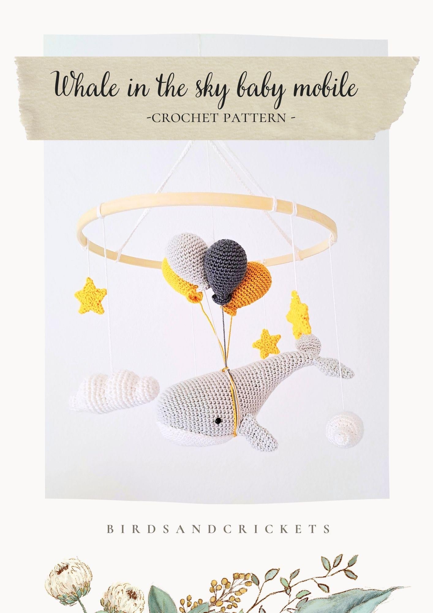 Whale Baby Mobile Crochet Pattern - Crochet on a tree