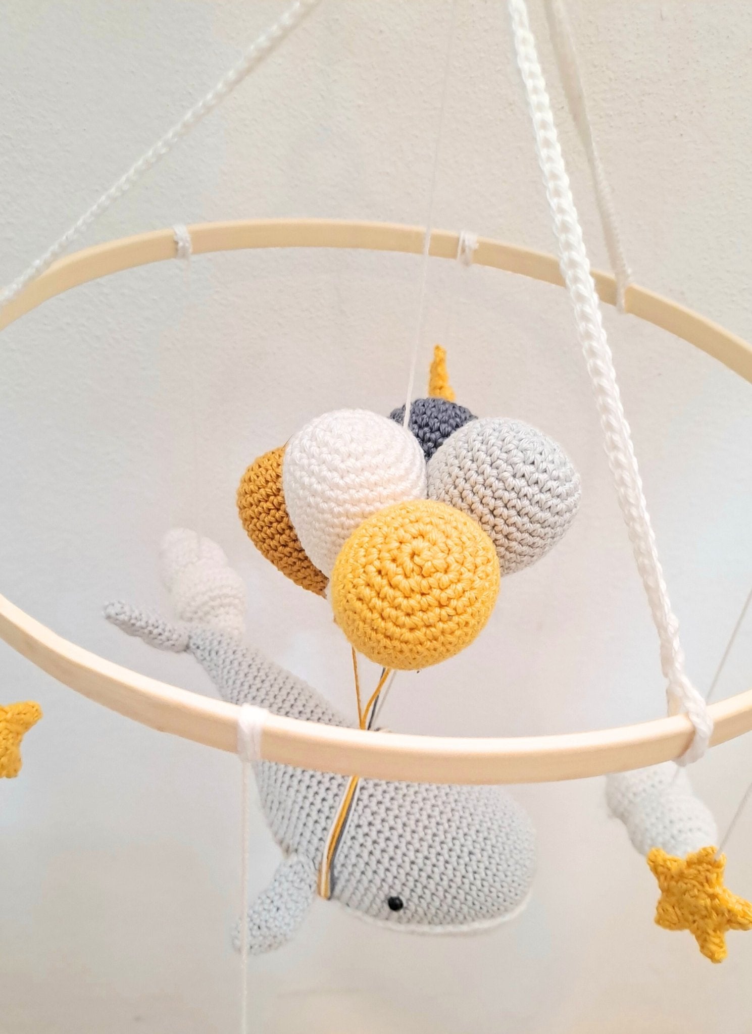 Whale Baby Mobile Crochet Pattern - Crochet on a tree