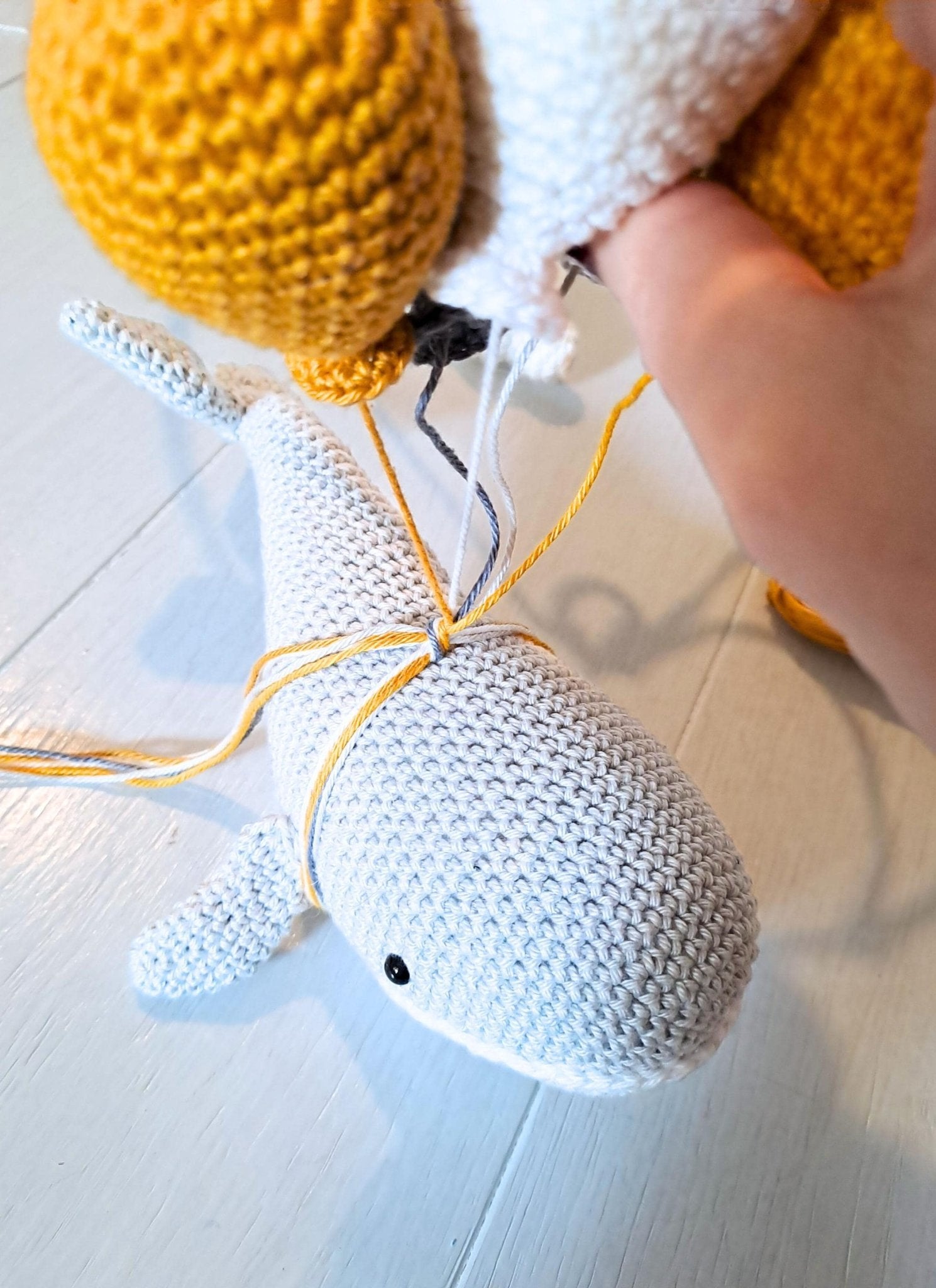 Whale Baby Mobile Crochet Pattern - Crochet on a tree