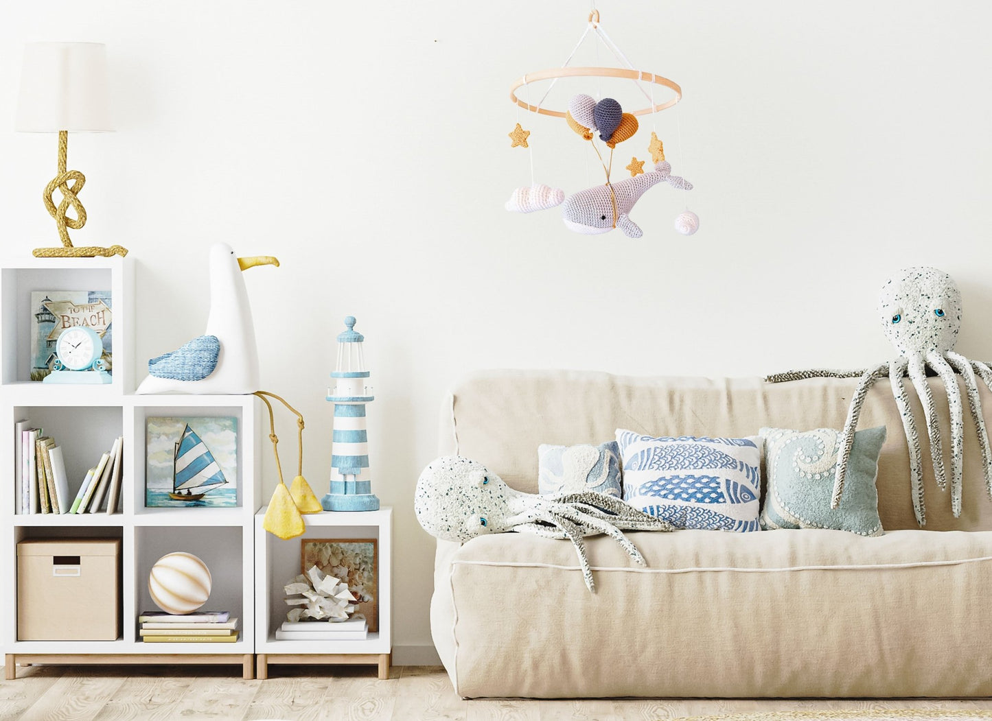 Whale Baby Mobile Crochet Pattern - Crochet on a tree