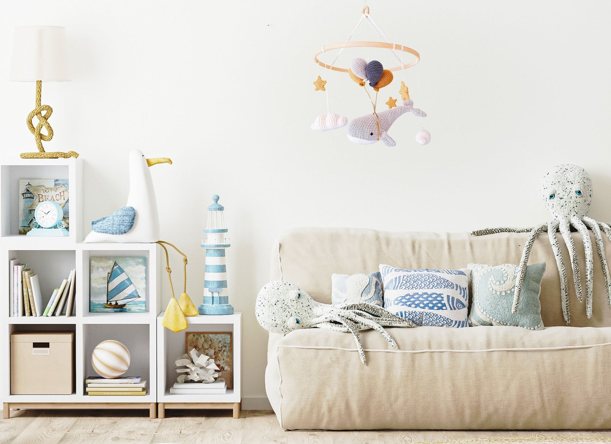 Whale Baby Mobile Crochet Pattern - Crochet on a tree