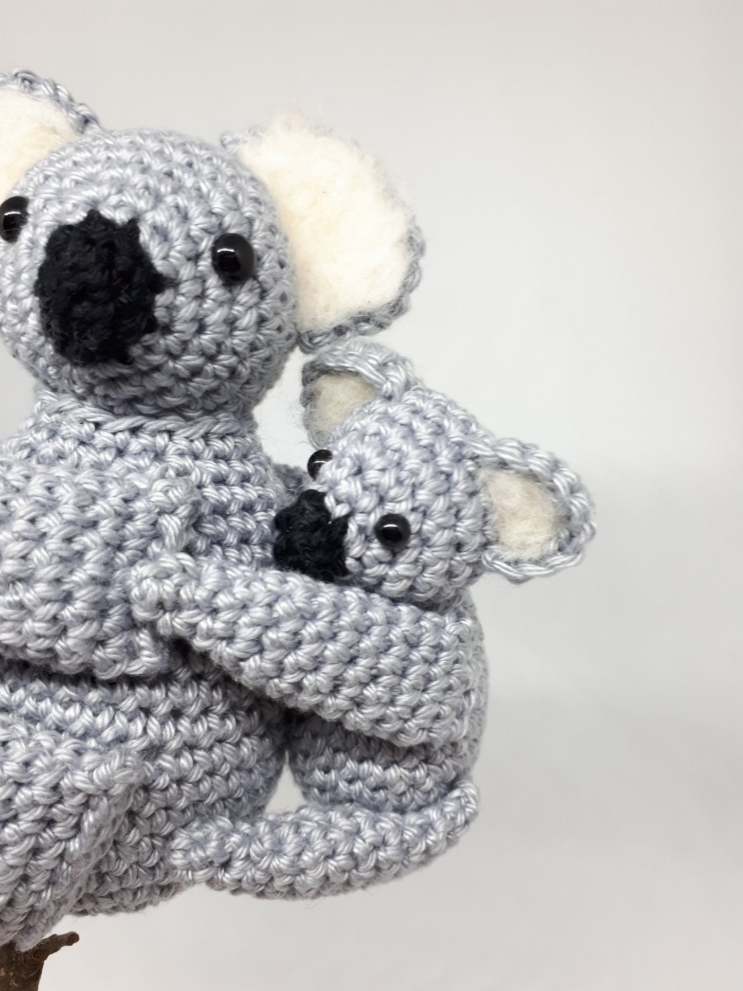 Koala mom and baby stuffed animal plush toy
