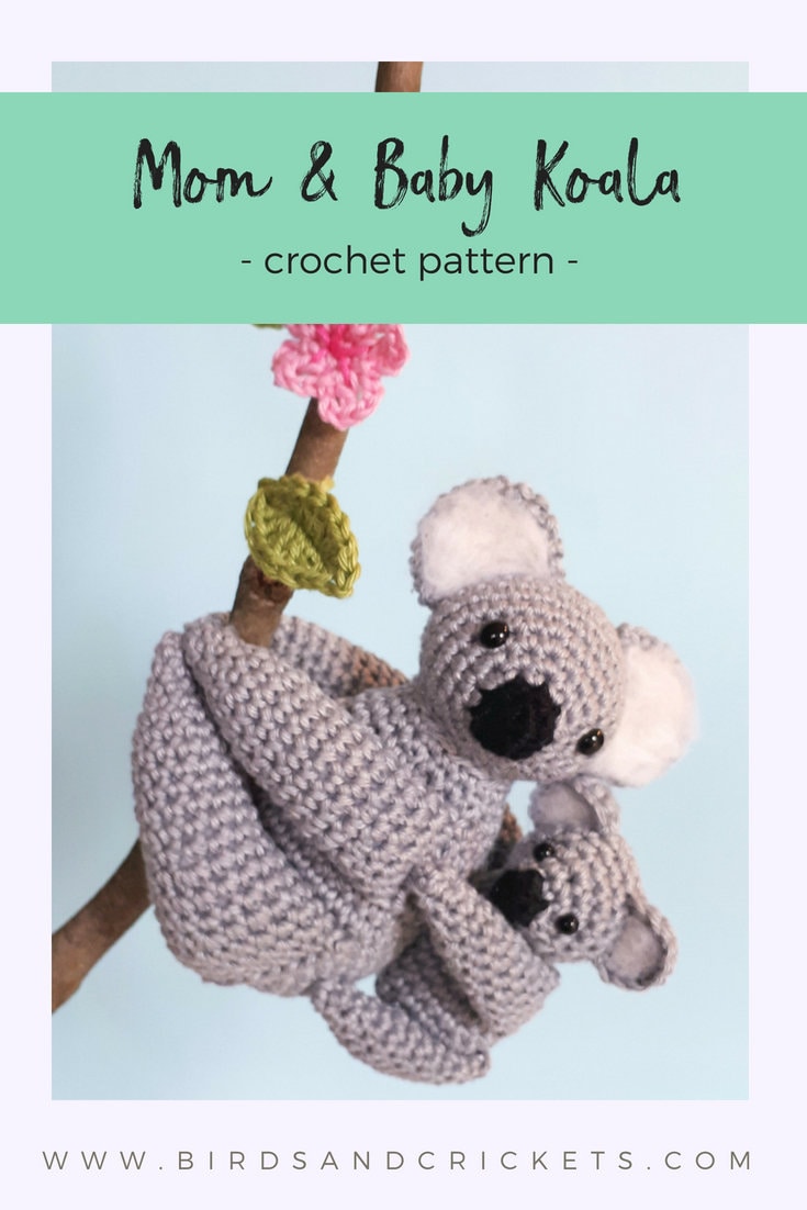 Mom and baby Koala crochet pattern