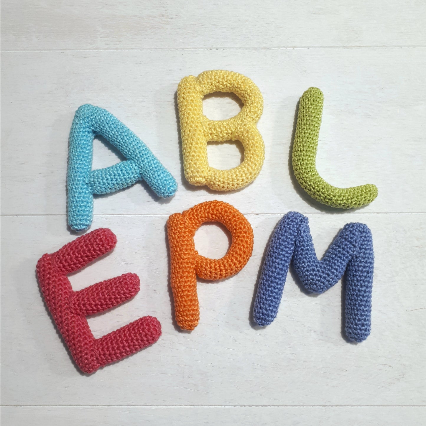 Alphabet letters crochet pattern