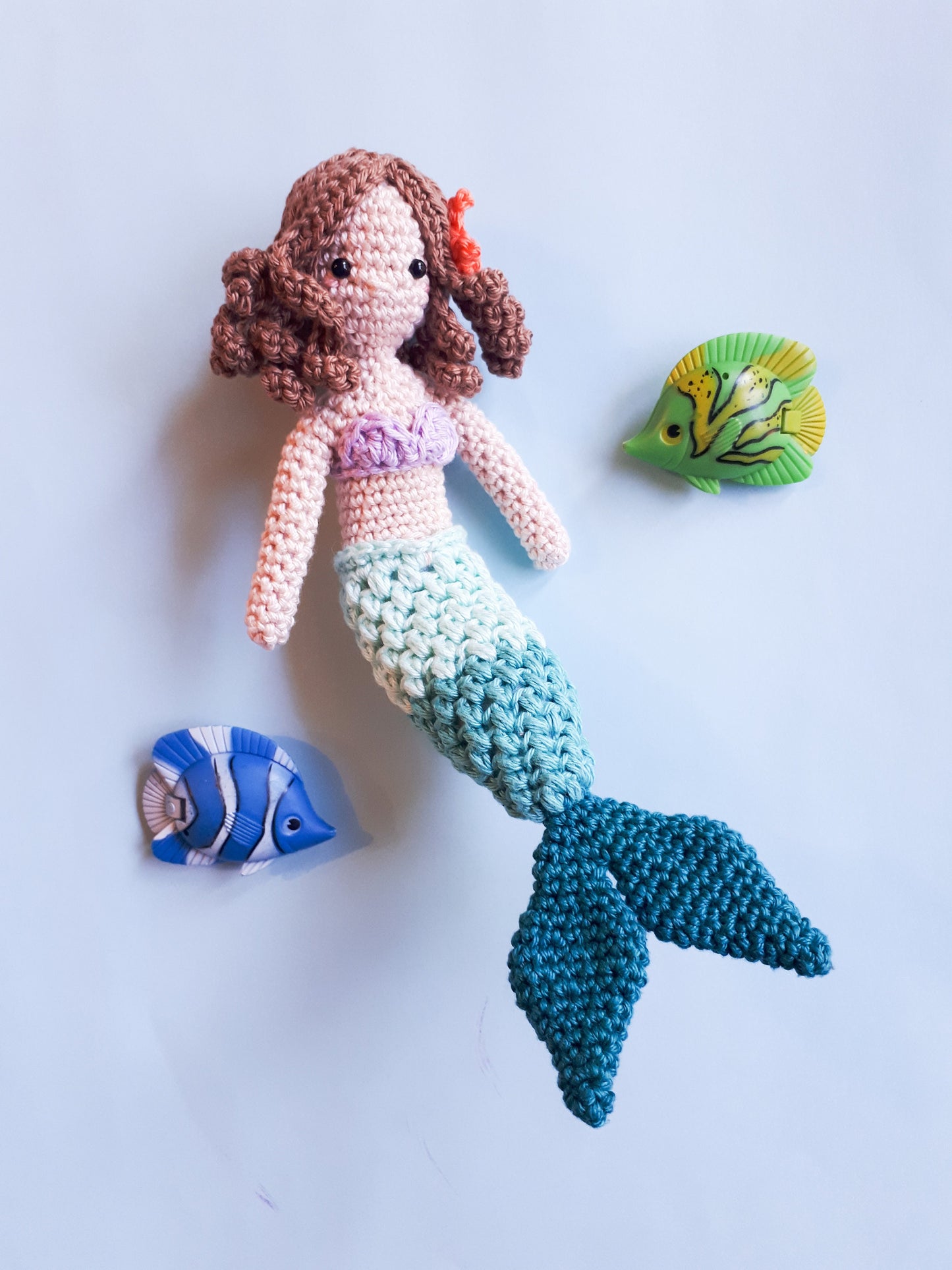Mermaid amigurumi doll crochet pattern