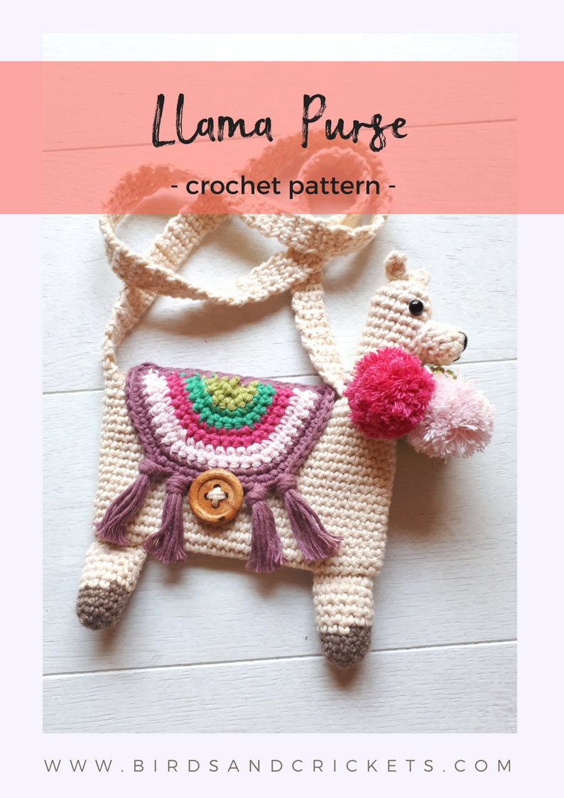 Llama purse crochet pattern