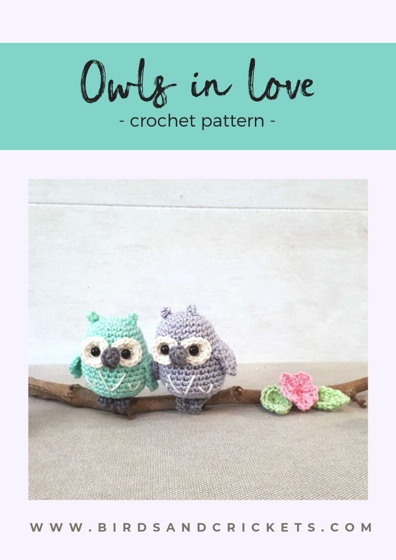Owls in love crochet pattern