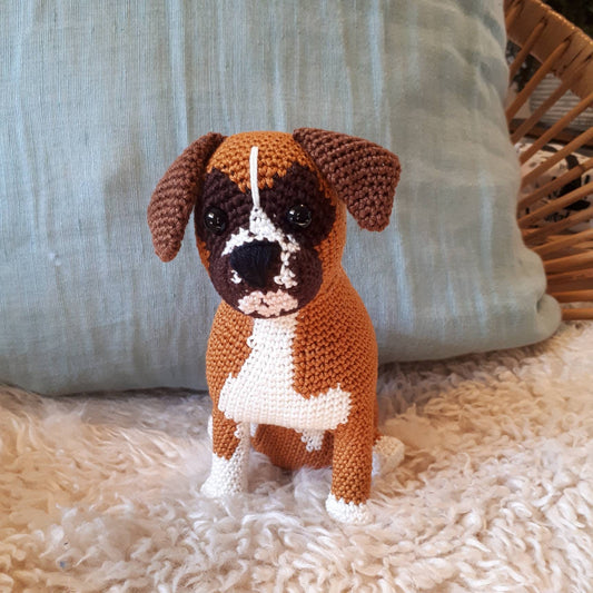 Boxer pet plush toy