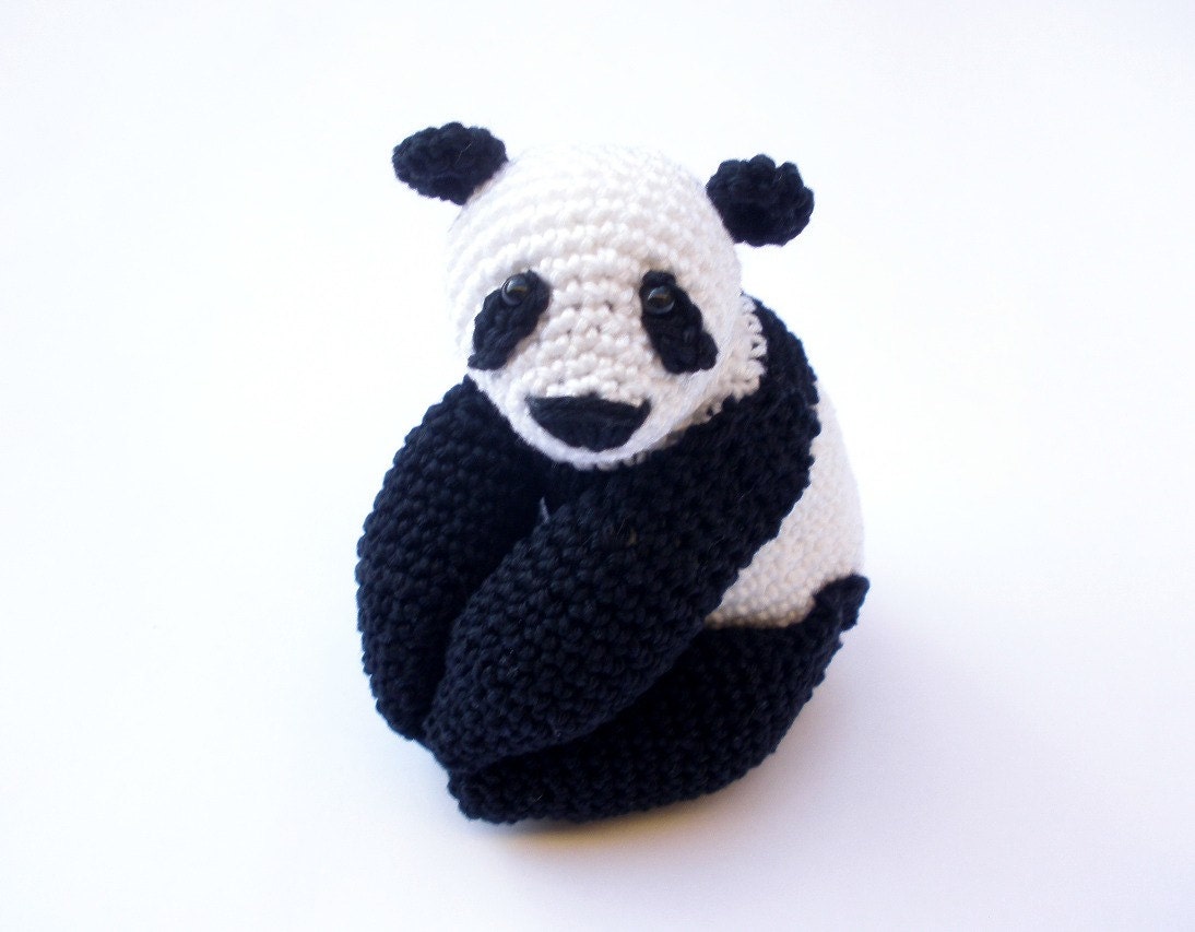 Crochet Panda Bear stuffed toy